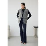 ツイードフリンジベスト | AZUL BY MOUSSY | 詳細画像3 