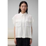 シアー半袖デザインシャツ | AZUL BY MOUSSY | 詳細画像4