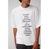 WHT | ロゴグラフィック5分袖Tシャツ | AZUL BY MOUSSY