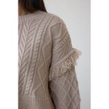 スイッチングフリンジニット | AZUL BY MOUSSY | 詳細画像9