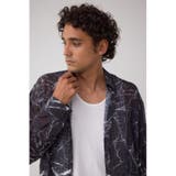 シアーマーブル総柄シャツ | AZUL BY MOUSSY | 詳細画像13 