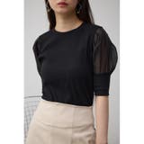 BLK | シアースリーブパフトップス | AZUL BY MOUSSY