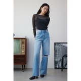 シアーラメ長袖トップス | AZUL BY MOUSSY | 詳細画像3 