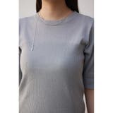 シアー切替5分袖リブニットトップス | AZUL BY MOUSSY | 詳細画像27