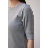 シアー切替5分袖リブニットトップス | AZUL BY MOUSSY | 詳細画像28
