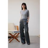 シアー切替5分袖リブニットトップス | AZUL BY MOUSSY | 詳細画像23