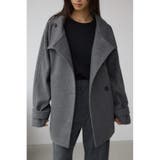T.GRY | B-HEATスタンドカラーミドルコート | AZUL BY MOUSSY
