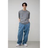ブランケットステッチ半袖ニット | AZUL BY MOUSSY | 詳細画像36