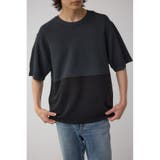 柄BLK5 | 編地切替バイカラーニットトップス | AZUL BY MOUSSY