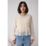 前後2WAY シアージャガードフリルブラウス | AZUL BY MOUSSY | 詳細画像13 