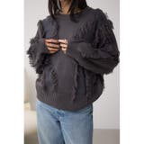 C.GRY | フリンジデザインニットトップス | AZUL BY MOUSSY