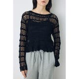 クロシェフレアスリーブニットトップス | AZUL BY MOUSSY | 詳細画像12 