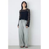 クロシェフレアスリーブニットトップス | AZUL BY MOUSSY | 詳細画像15 