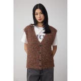 ラメフェザーVネックニットベスト | AZUL BY MOUSSY | 詳細画像21 