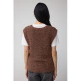 ラメフェザーVネックニットベスト | AZUL BY MOUSSY | 詳細画像25 