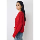 着丈バリエVネックニット | AZUL BY MOUSSY | 詳細画像32