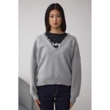 Vネックフリンジスウェッターニット | AZUL BY MOUSSY | 詳細画像27