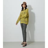 BACK SLIT CROCHET KNIT | AZUL BY MOUSSY | 詳細画像14