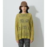 BACK SLIT CROCHET KNIT | AZUL BY MOUSSY | 詳細画像15