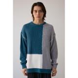 スウィッチングブランケットステッチニット | AZUL BY MOUSSY | 詳細画像29 