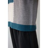 スウィッチングブランケットステッチニット | AZUL BY MOUSSY | 詳細画像35 