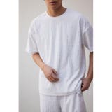 WHT | ロゴ総柄パイルトップス | AZUL BY MOUSSY