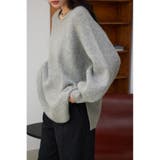 C.GRY | ボリュームニットプルオーバー | AZUL BY MOUSSY