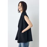 リネンブレンドテーラードベスト | AZUL BY MOUSSY | 詳細画像4