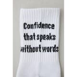 メッセージミドルソックス | AZUL BY MOUSSY | 詳細画像2