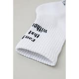 メッセージミドルソックス | AZUL BY MOUSSY | 詳細画像4