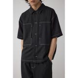 BLK | アウトステッチブッチャーシャツ | AZUL BY MOUSSY