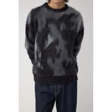 柄BLK5 | 起毛総柄ニット | AZUL BY MOUSSY