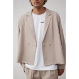 BEG | ルーズダブル短丈ジャケット | AZUL BY MOUSSY