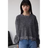 ダメージニットトップス | AZUL BY MOUSSY | 詳細画像2