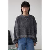 ダメージニットトップス | AZUL BY MOUSSY | 詳細画像4