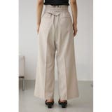 イージーケアリネンライクベルトワイドパンツ | AZUL BY MOUSSY | 詳細画像18 