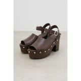 CHUNKY HEEL STUDS SANDALS | AZUL BY MOUSSY | 詳細画像12 