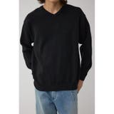 BLK | スムースニットVネックトップス | AZUL BY MOUSSY