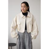 フェイクレザーショートブルゾン | AZUL BY MOUSSY | 詳細画像2