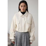 フェイクレザーショートブルゾン | AZUL BY MOUSSY | 詳細画像4