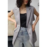 GRY | ドロストリングシアーベスト | AZUL BY MOUSSY