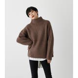 WIDE RIB H／N VOLUME KNIT TOPS | AZUL BY MOUSSY | 詳細画像11 