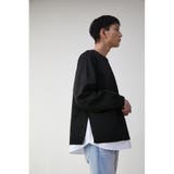 SHIRT LAYERED KNIT TOPS | AZUL BY MOUSSY | 詳細画像3