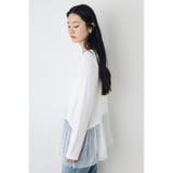 ヘムレースドッキング長袖トップス | AZUL BY MOUSSY | 詳細画像16 