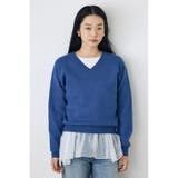 ヘムレースドッキング長袖トップス | AZUL BY MOUSSY | 詳細画像23 