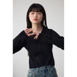 レースアップポロカラーニット | AZUL BY MOUSSY | 詳細画像13