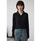 レースアップポロカラーニット | AZUL BY MOUSSY | 詳細画像15