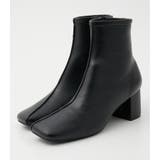 BLK | CENTER SEAM SQUARE BOOTS | AZUL BY MOUSSY