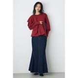 サイドラッフルペプラムニットトップス | AZUL BY MOUSSY | 詳細画像12 