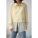 YEL | C/T冷感 切替シアーデザインシャツ | AZUL BY MOUSSY